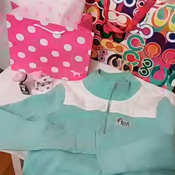 PINK Victoria's Secret Tops - PINK  jacket with free Pink bath bomb